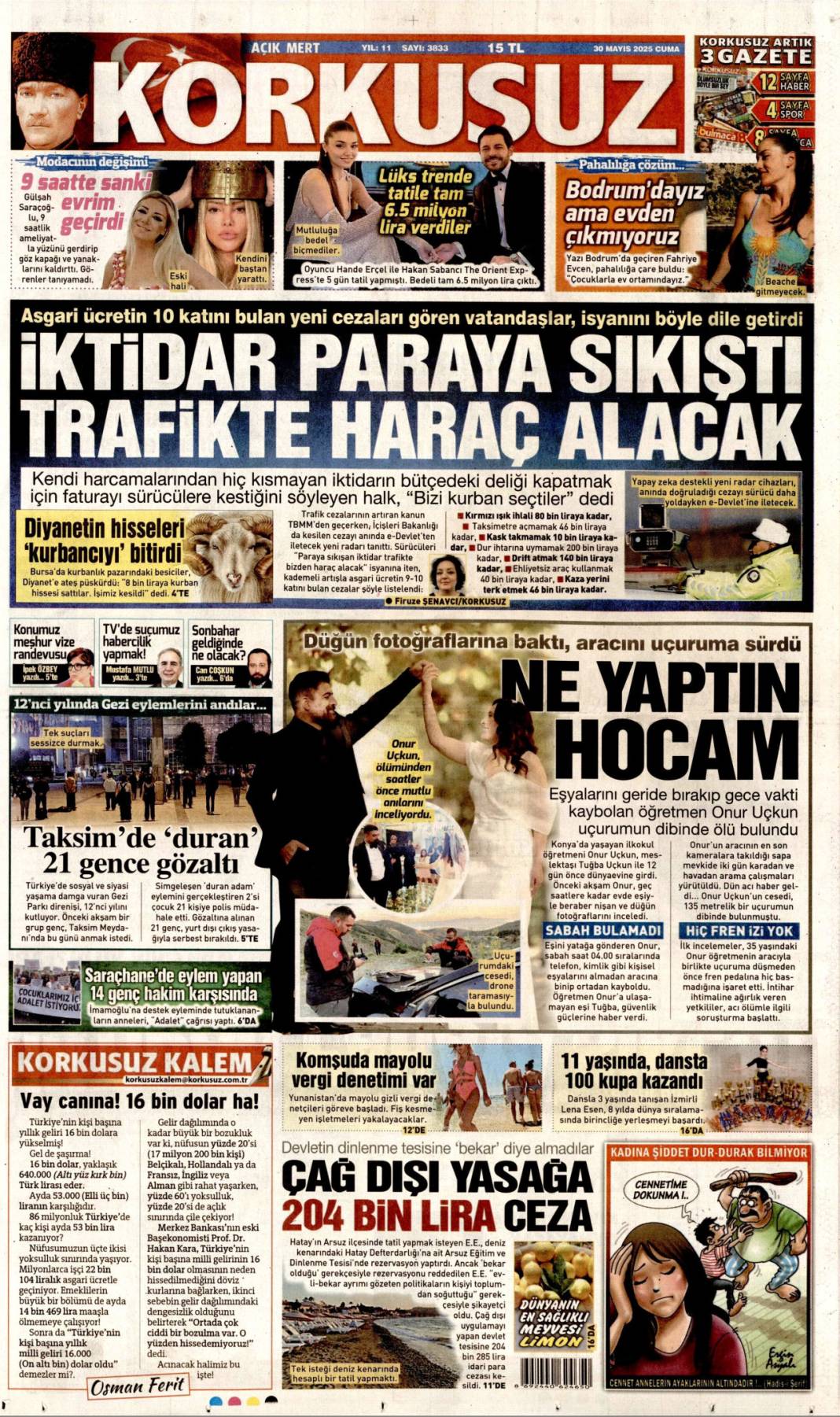Bugün gazetelerde ne var? İşte 30 Mayıs’ın manşetleri... 14