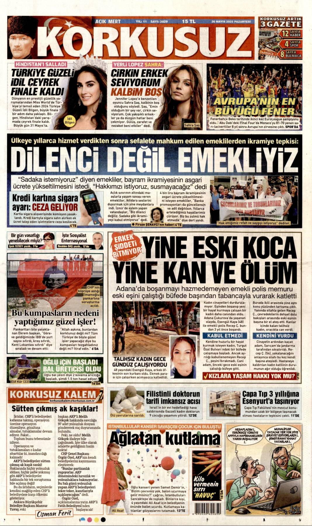 Hangi gazete ne manşetle çıktı? 26 Mayıs 2025 günün özeti 13