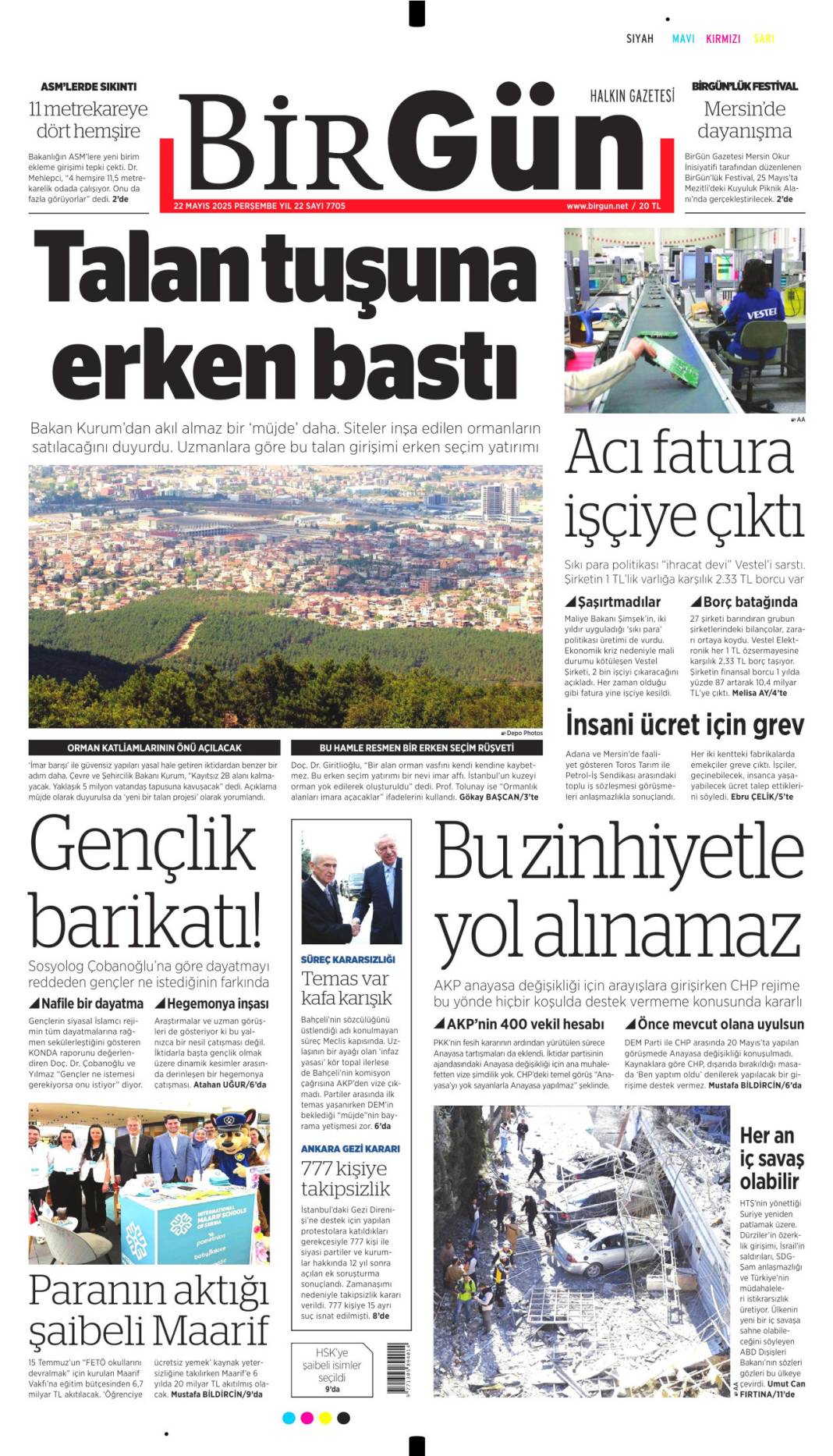 Gazeteler bugün ne yazdı? 22 Mayıs'ın manşet turu 4