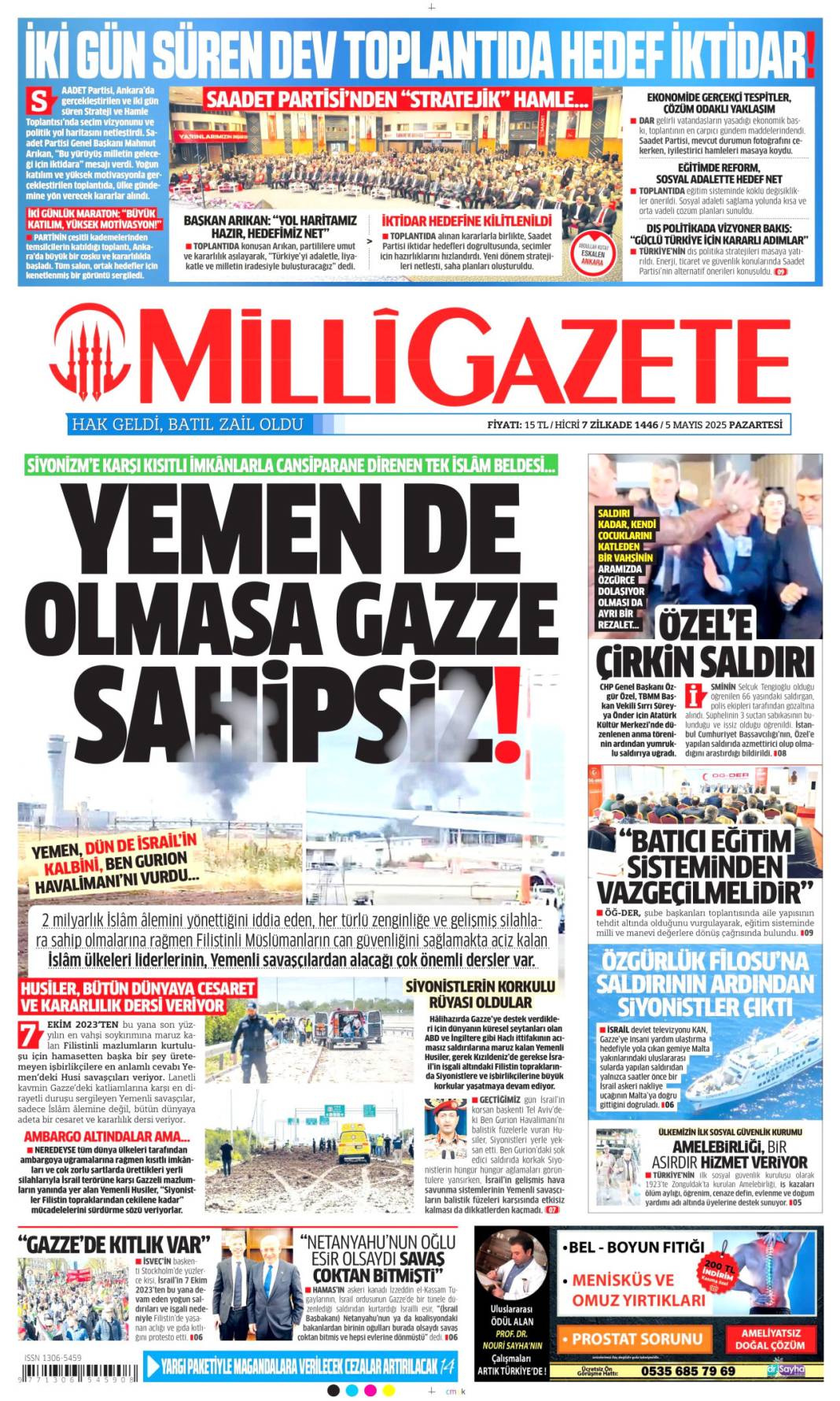 Özgür Özel'e yapılan saldırıyı gazeteler nasıl gördü? 11