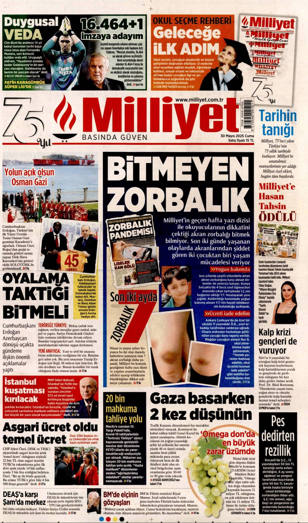 Bugün gazetelerde ne var? İşte 30 Mayıs’ın manşetleri... 17