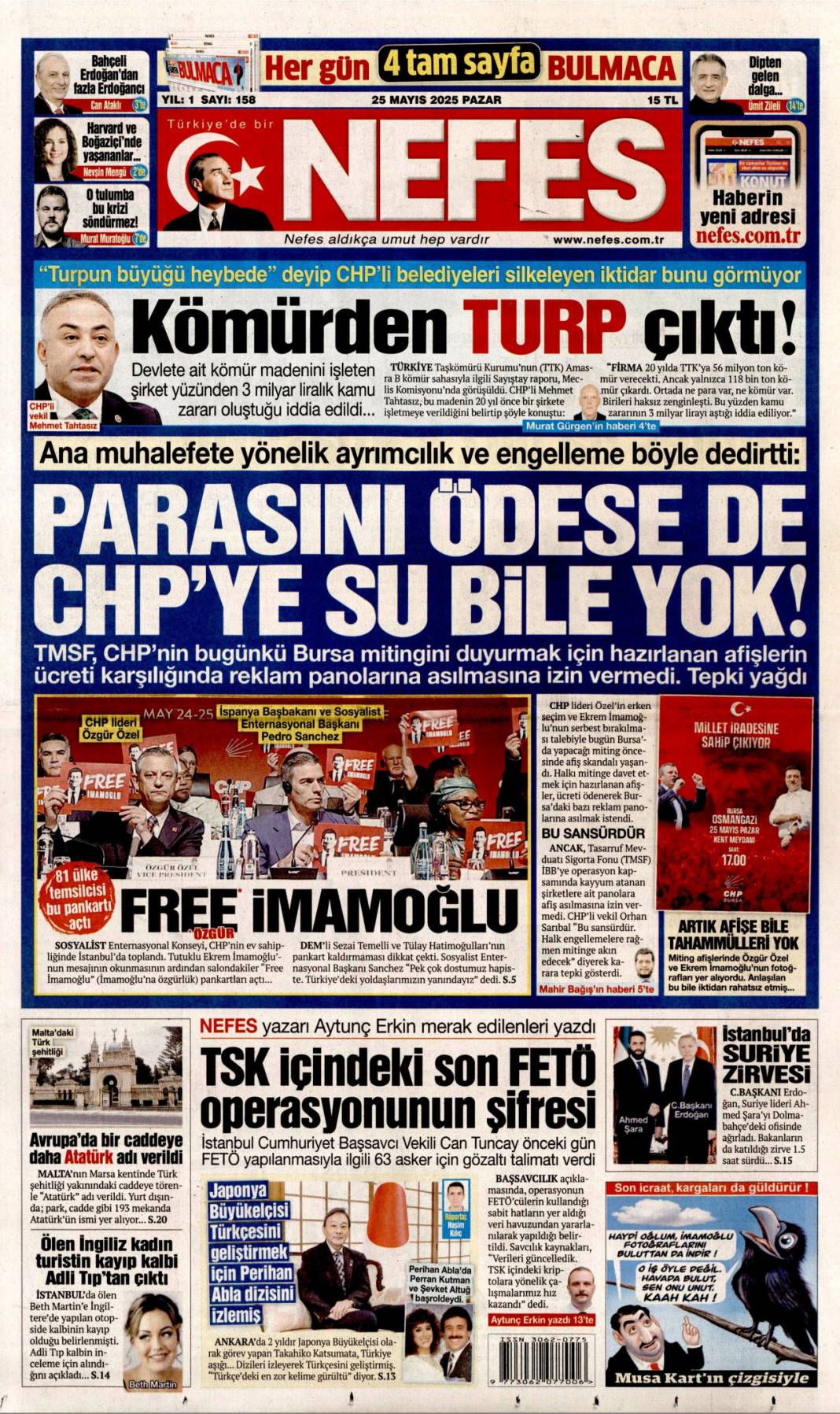 Gazeteler bugün hangi başlıklarla çıktı? 10