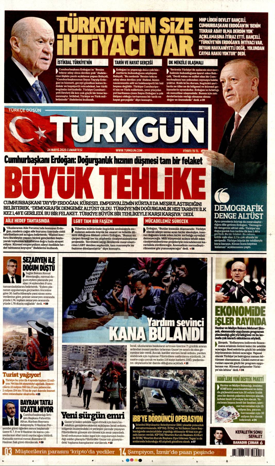 Manşetlerde bugün: 24 Mayıs'ta hangi gazete ne başlıkla çıktı? 17
