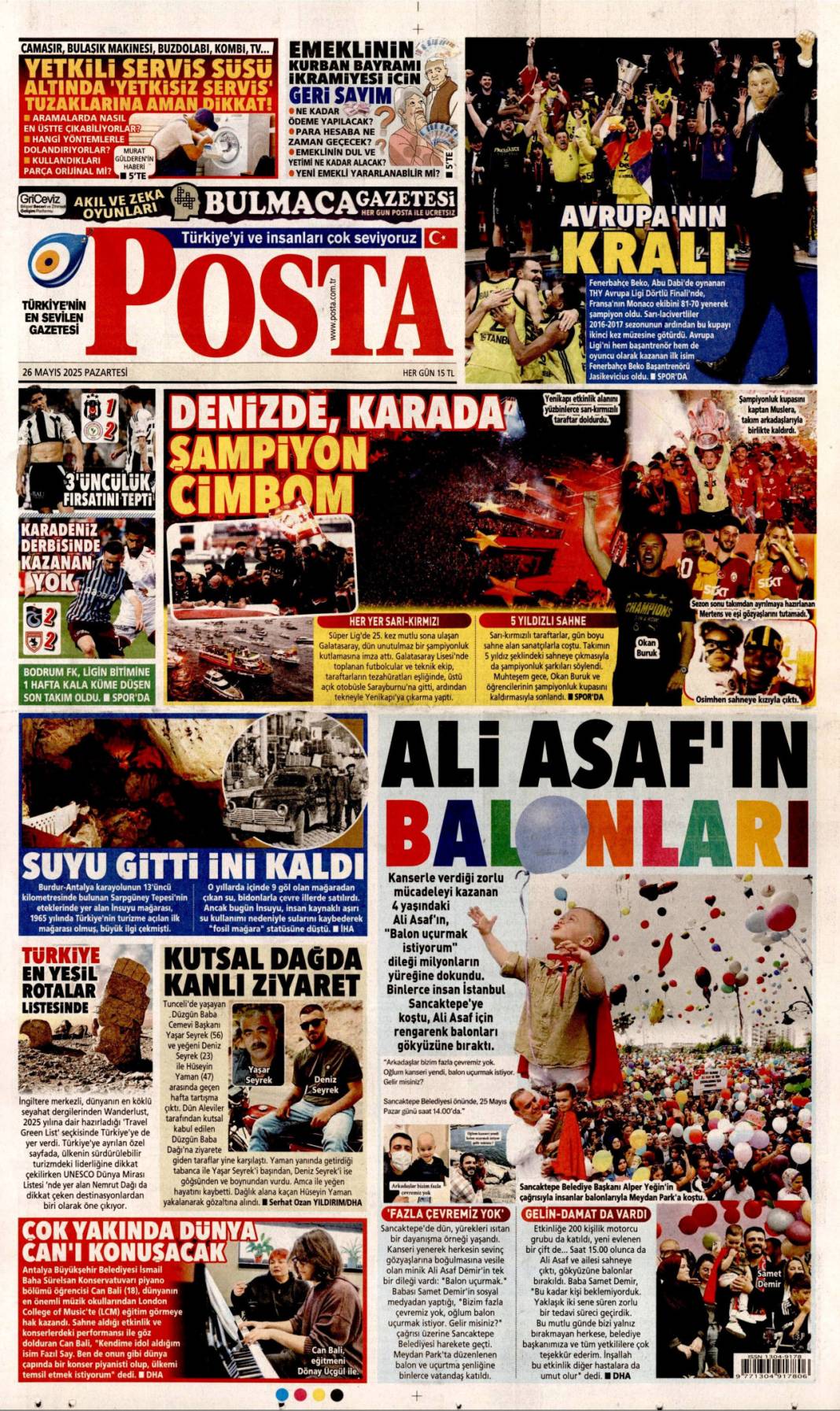 Hangi gazete ne manşetle çıktı? 26 Mayıs 2025 günün özeti 20