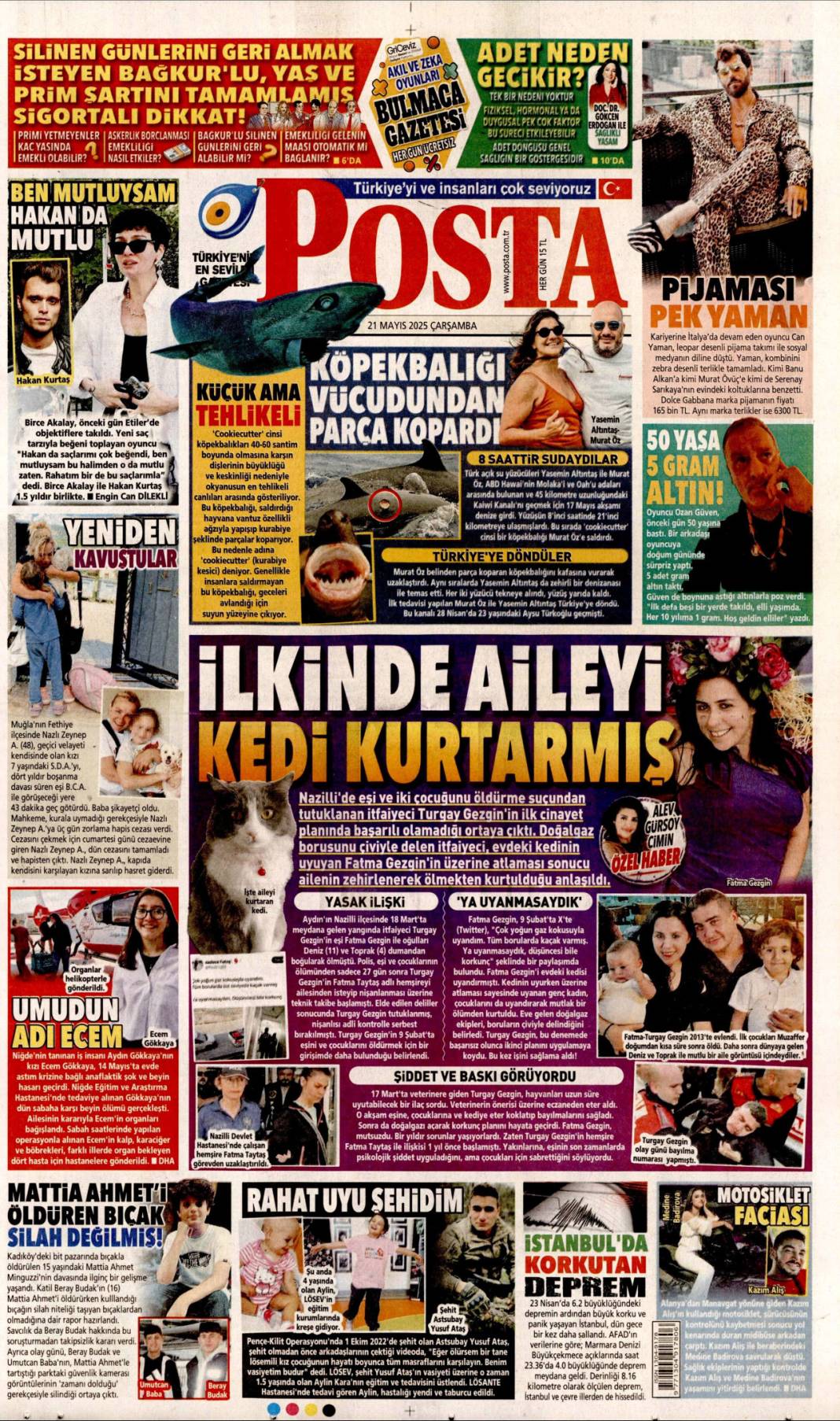 21 Mayıs'ın manşetleri: Gazeteler bugün ne yazdı? 17
