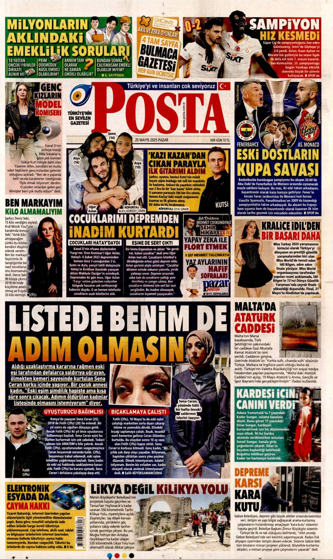 Gazeteler bugün hangi başlıklarla çıktı? 9