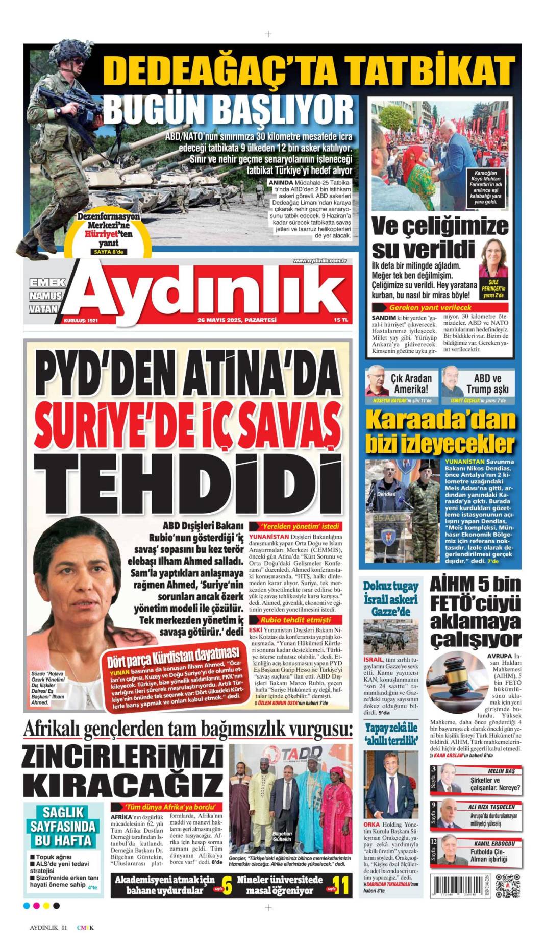 Hangi gazete ne manşetle çıktı? 26 Mayıs 2025 günün özeti 18