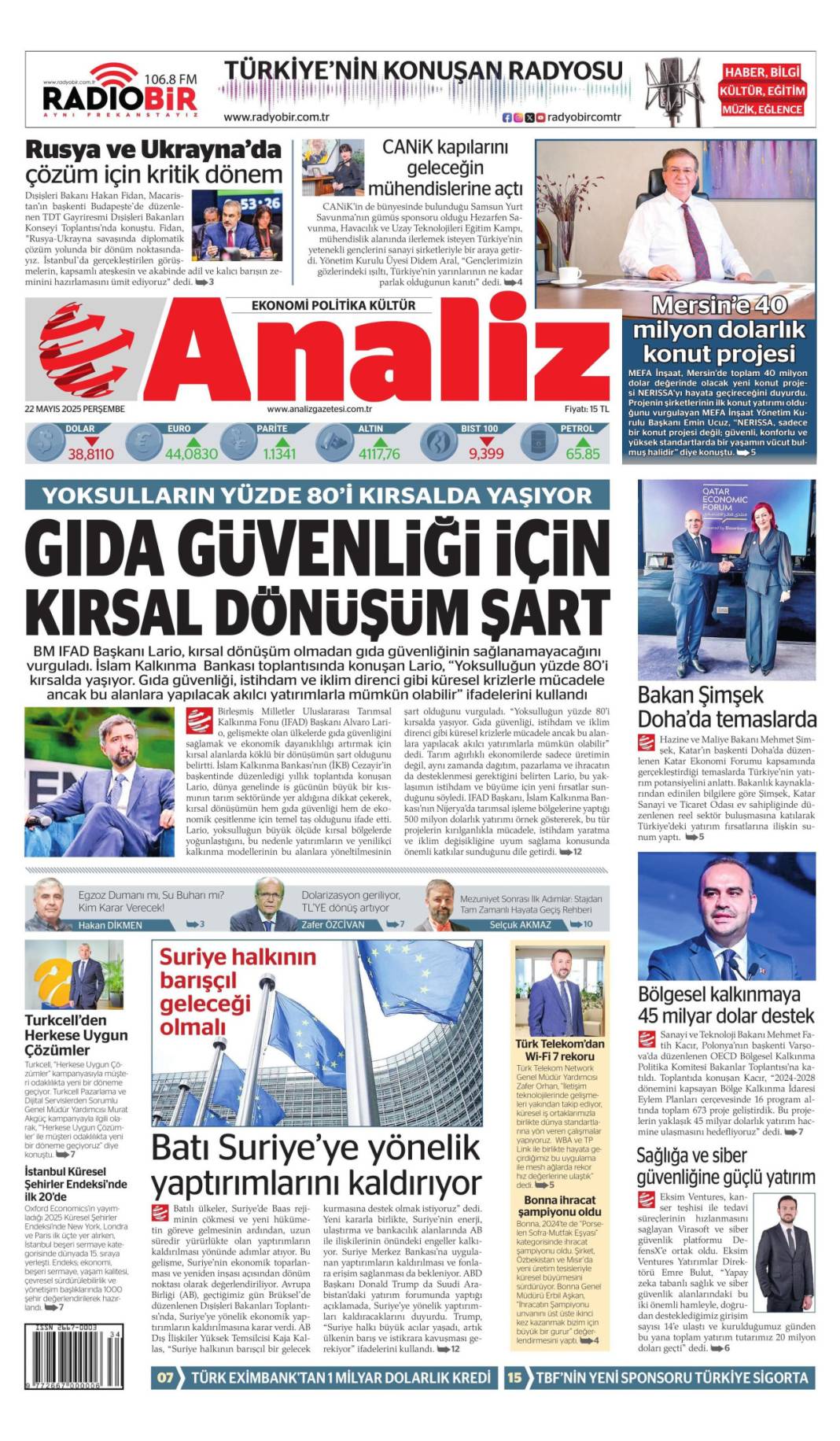 Gazeteler bugün ne yazdı? 22 Mayıs'ın manşet turu 11