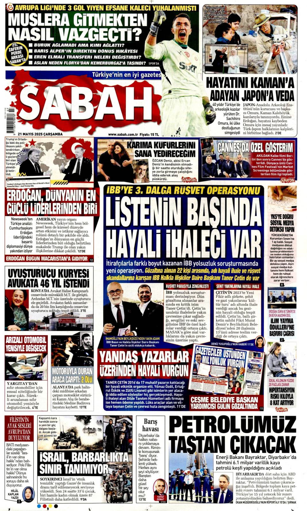 21 Mayıs'ın manşetleri: Gazeteler bugün ne yazdı? 14