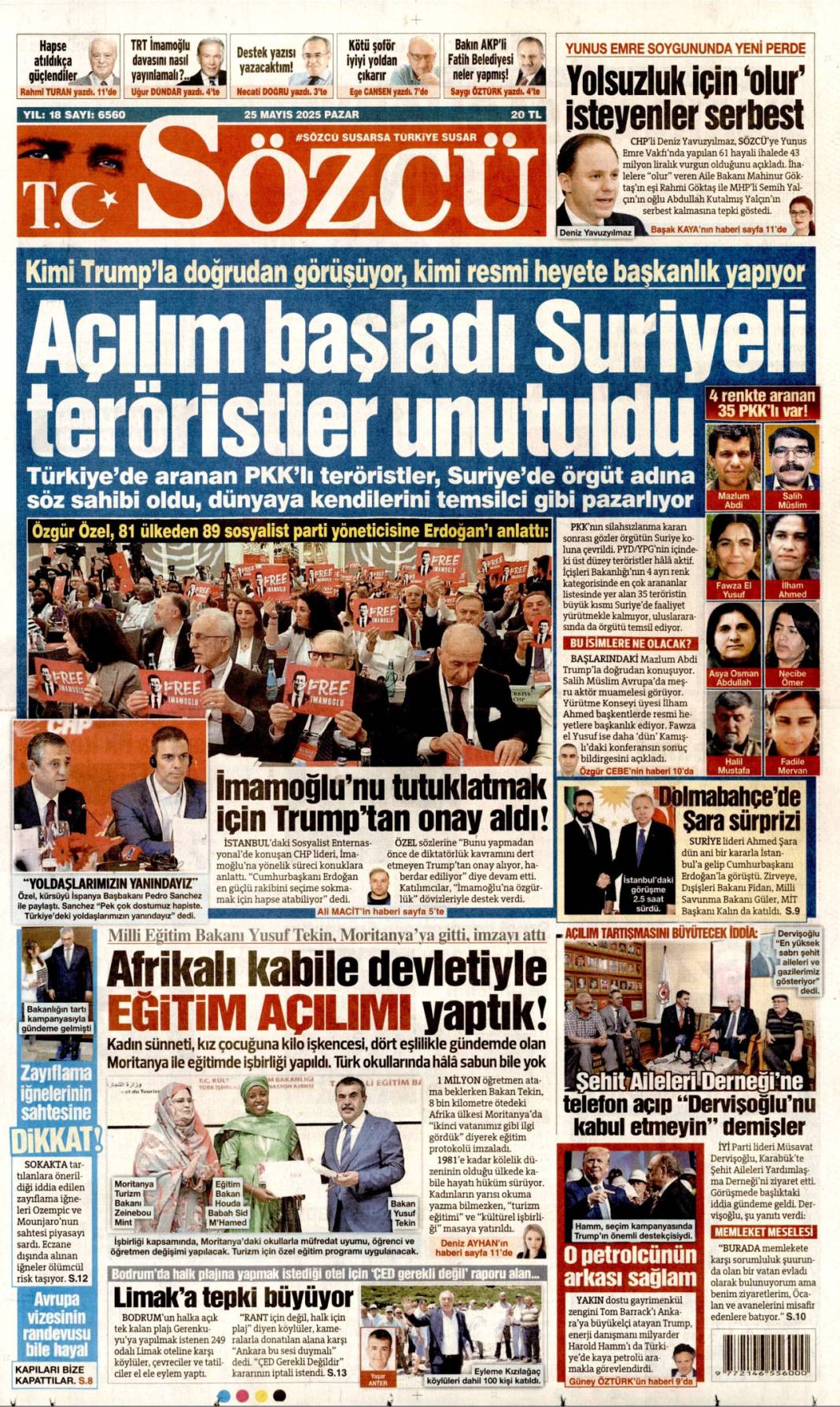 Gazeteler bugün hangi başlıklarla çıktı? 7