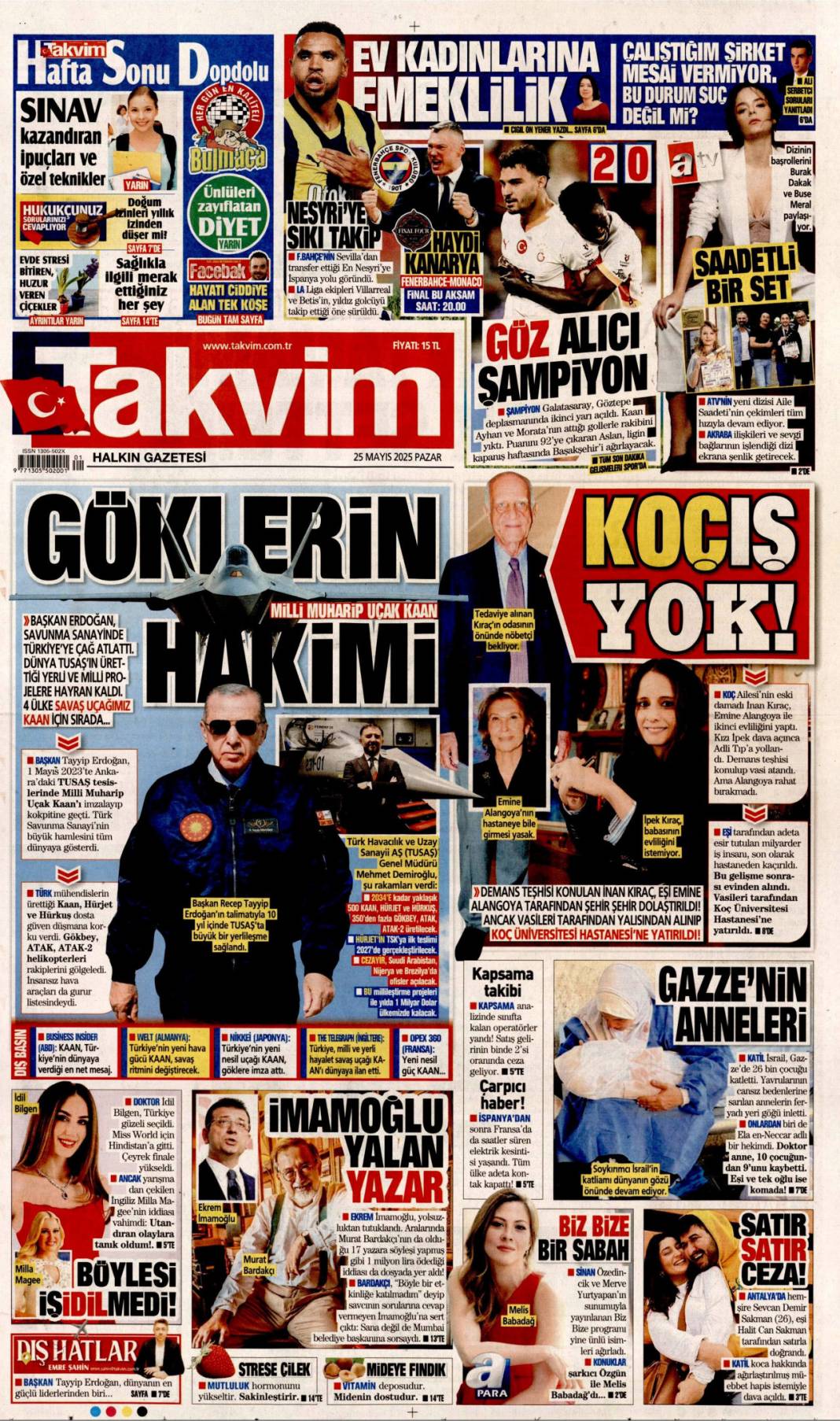 Gazeteler bugün hangi başlıklarla çıktı? 6