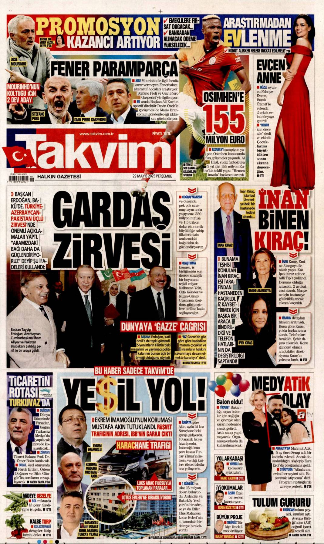 Hangi gazete ne başlıkla çıktı? İşte 29 Mayıs manşetleri... 20