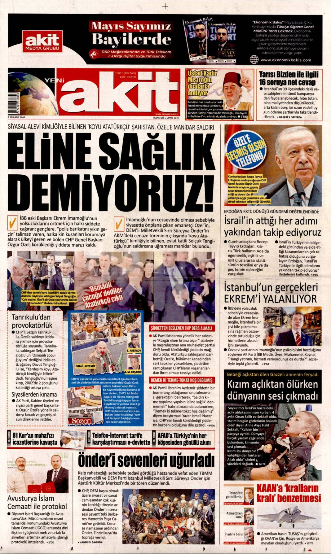 Özgür Özel'e yapılan saldırıyı gazeteler nasıl gördü? 2