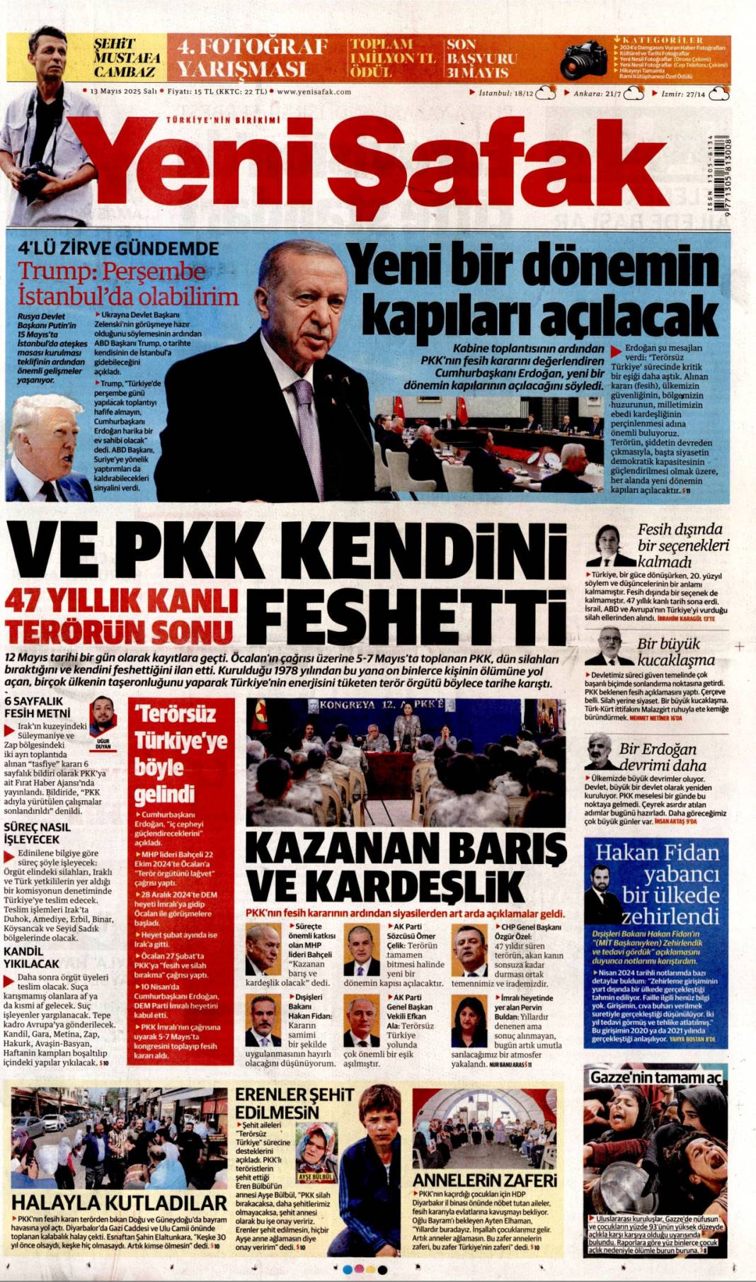 PKK'nın fesih kararı gazete manşetlerinde nasıl yer buldu? 1