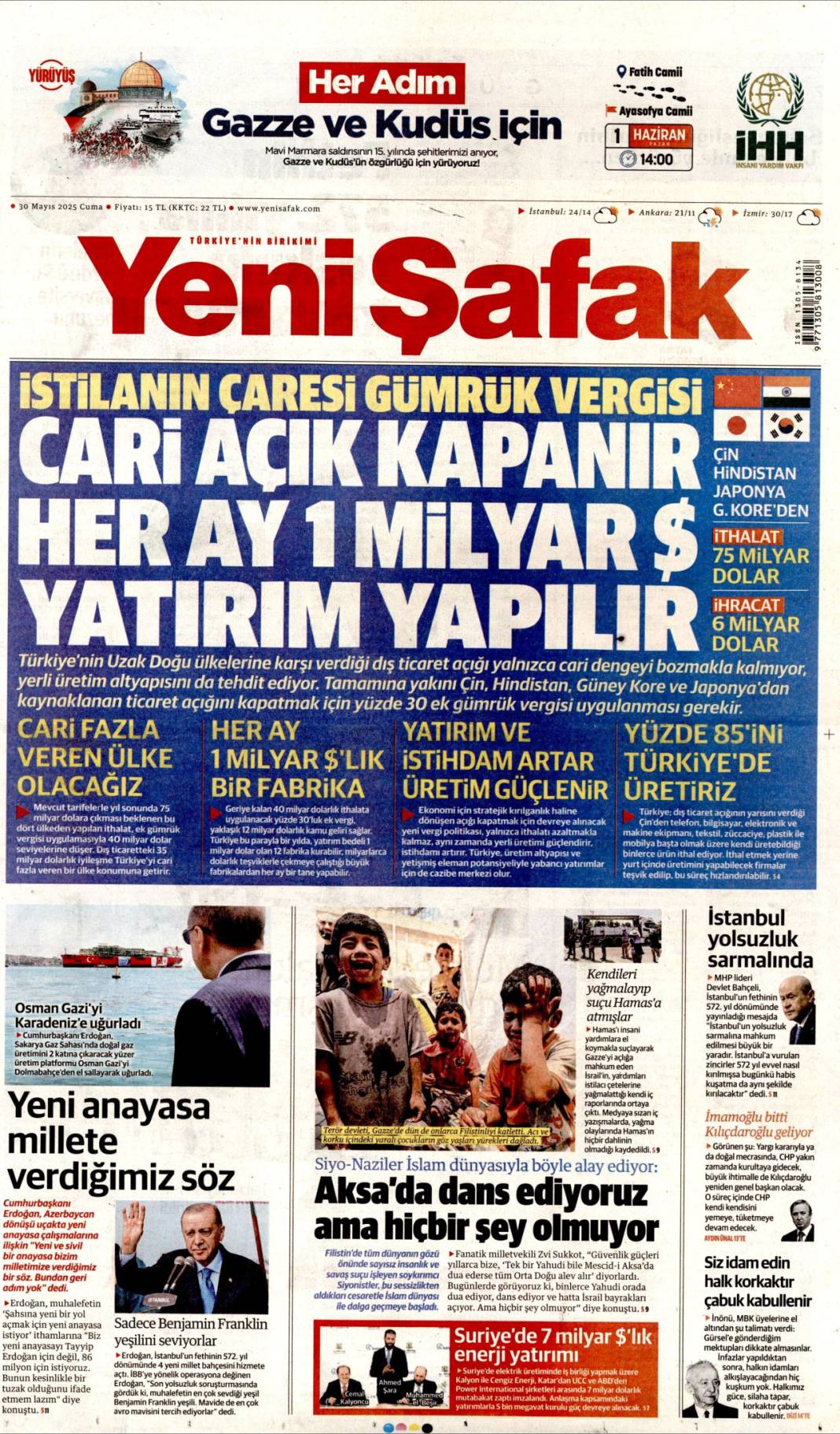 Bugün gazetelerde ne var? İşte 30 Mayıs’ın manşetleri... 4