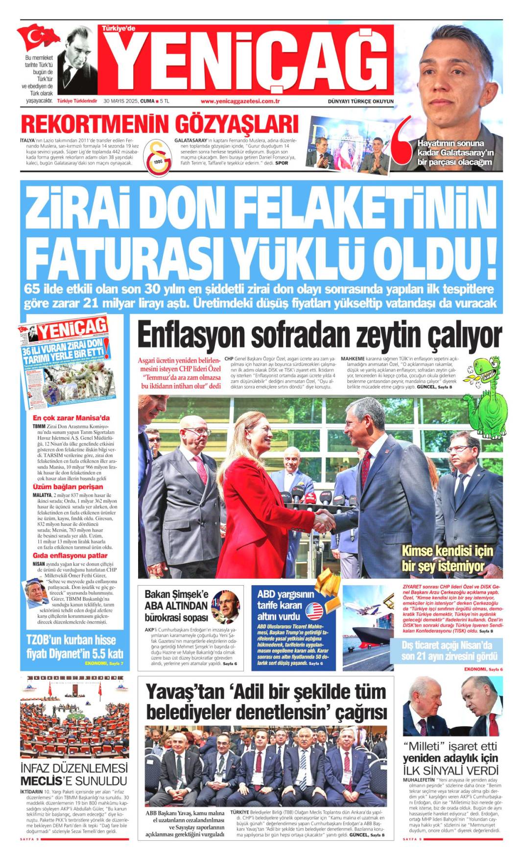 Bugün gazetelerde ne var? İşte 30 Mayıs’ın manşetleri... 23