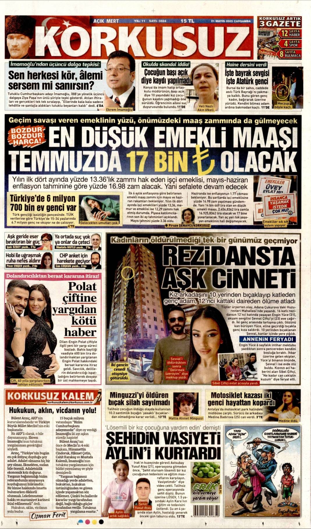 21 Mayıs'ın manşetleri: Gazeteler bugün ne yazdı? 10