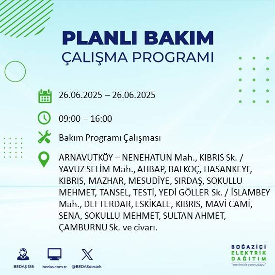 İstanbul’da elektrikler gidiyor! Bu ilçelerde karanlığa hazır olun 2