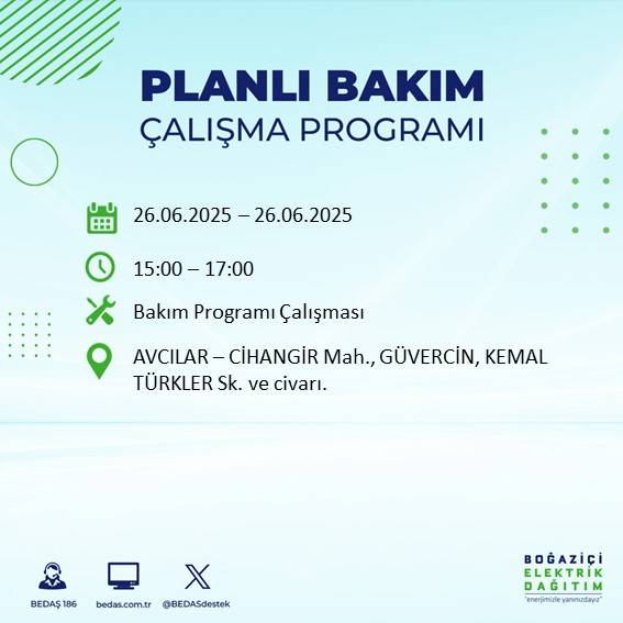 İstanbul’da elektrikler gidiyor! Bu ilçelerde karanlığa hazır olun 3