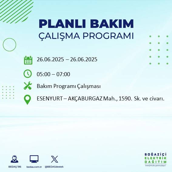 İstanbul’da elektrikler gidiyor! Bu ilçelerde karanlığa hazır olun 34