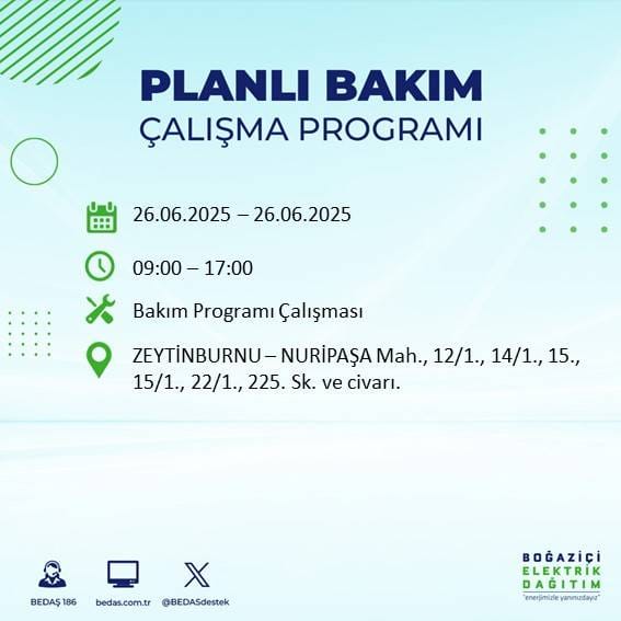 İstanbul’da elektrikler gidiyor! Bu ilçelerde karanlığa hazır olun 58