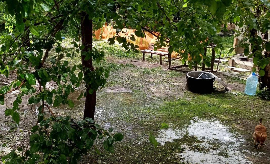 Yazın ortasında sokaklar beyaza büründü 2