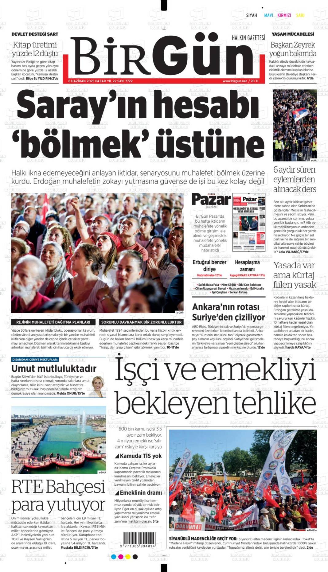 Bugün gazeteler hangi başlıkla çıktı? İşte 9 Haziran'ın manşetleri... 1