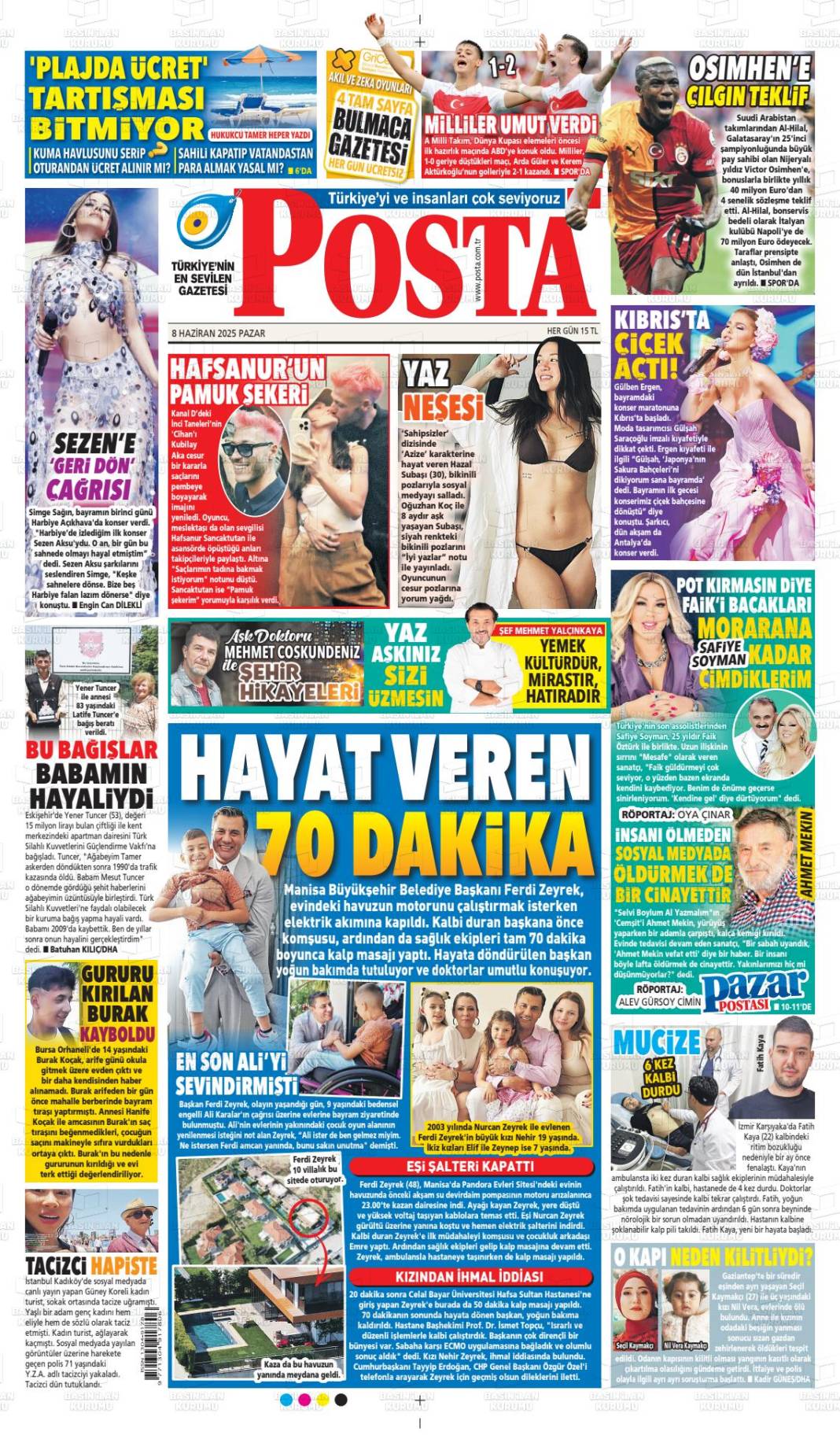 Bugün gazeteler hangi başlıkla çıktı? İşte 9 Haziran'ın manşetleri... 10