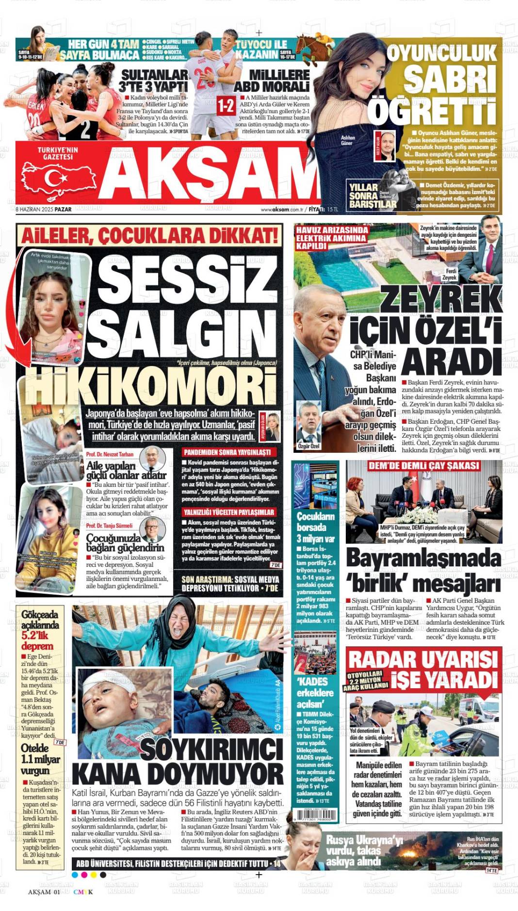 Bugün gazeteler hangi başlıkla çıktı? İşte 9 Haziran'ın manşetleri... 2