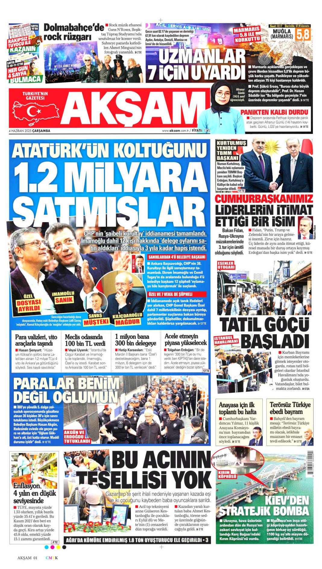 Manşetlerde bugün ne var? İşte 4 Haziran’ın gazete başlıkları 16