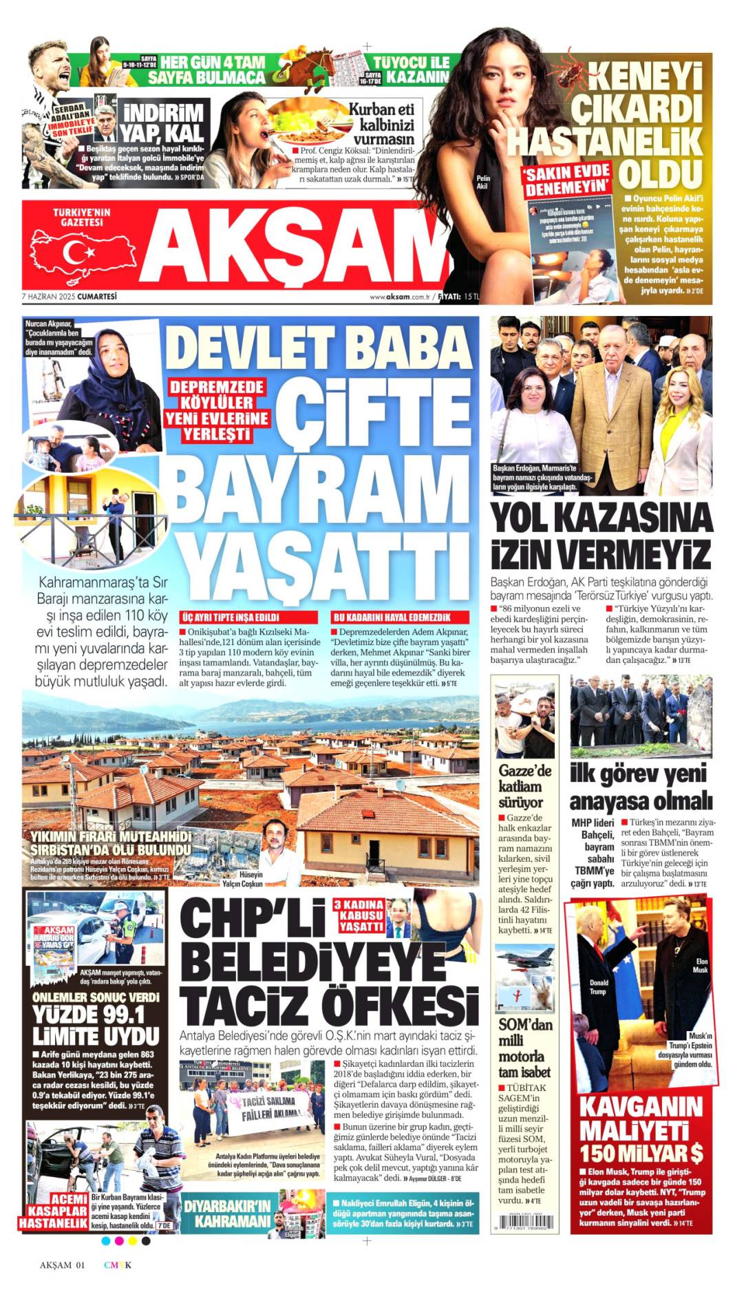 Bugün manşetlerde ne var? İşte 7 Haziran'ın dikkat çeken başlıkları 11