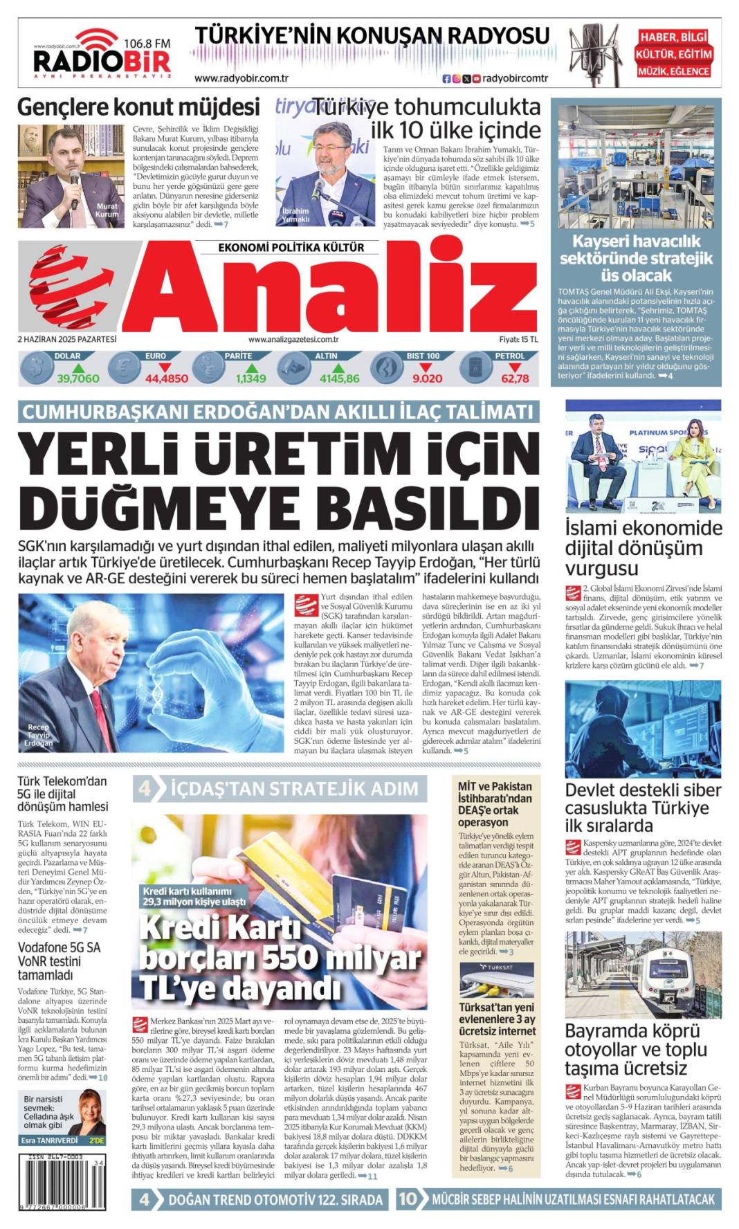 Gazeteler bugün ne yazdı? İşte 2 Haziran Pazartesi manşetleri... 12