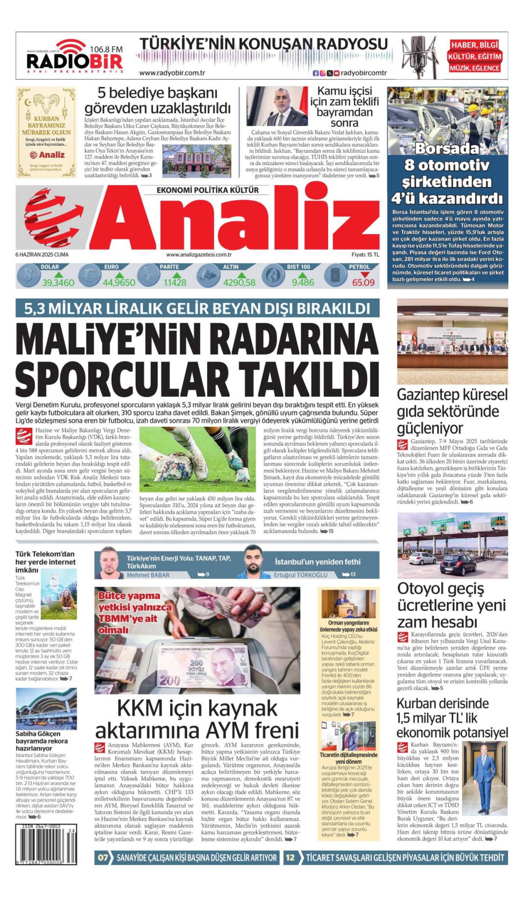 Bugün hangi gazete ne dedi? İşte 6 Haziran’ın manşetleri 10