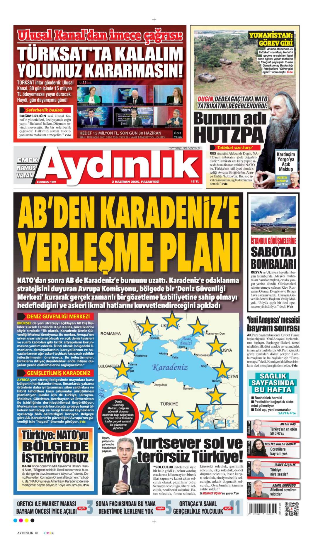 Gazeteler bugün ne yazdı? İşte 2 Haziran Pazartesi manşetleri... 13