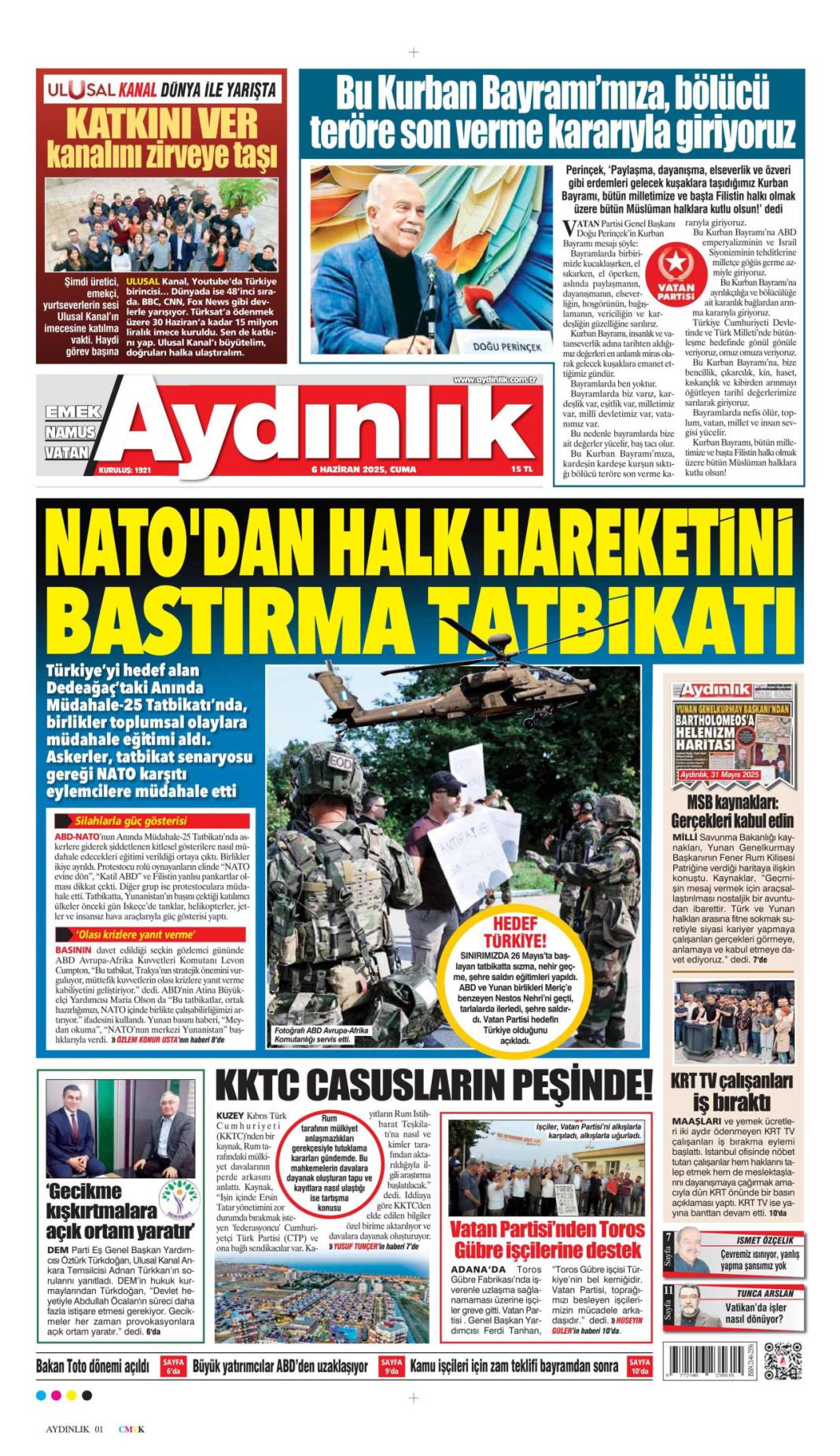 Bugün hangi gazete ne dedi? İşte 6 Haziran’ın manşetleri 11