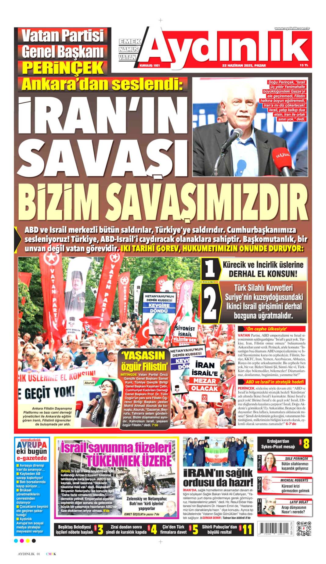 Türkiye'nin gündemi ne? İşte 22 Haziran manşetleri 16