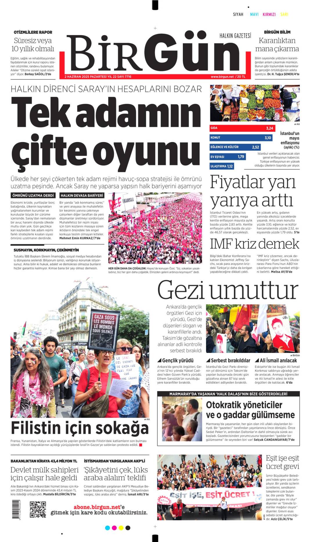 Gazeteler bugün ne yazdı? İşte 2 Haziran Pazartesi manşetleri... 3