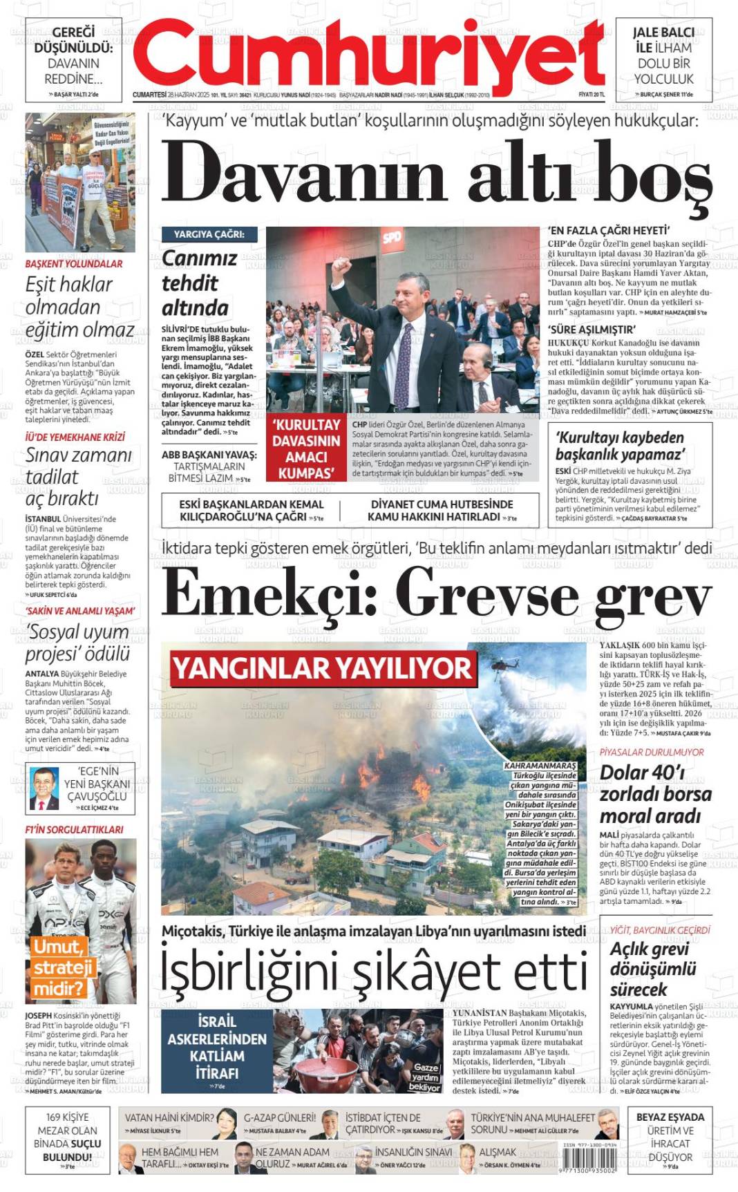 Gazeteler bugün ne yazdı? İşte manşetlerle Türkiye gündemi... 5