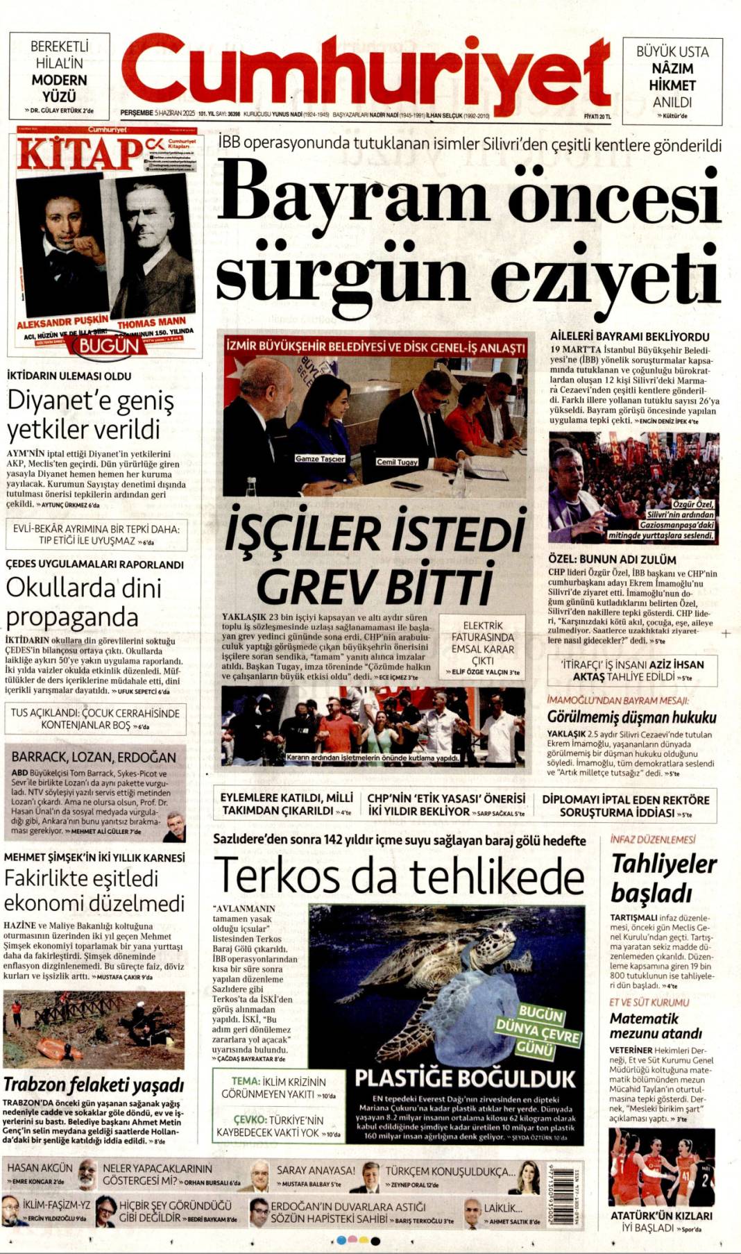 Gazeteler bugün ne yazdı? İşte 5 Haziran’ın manşetleri 1