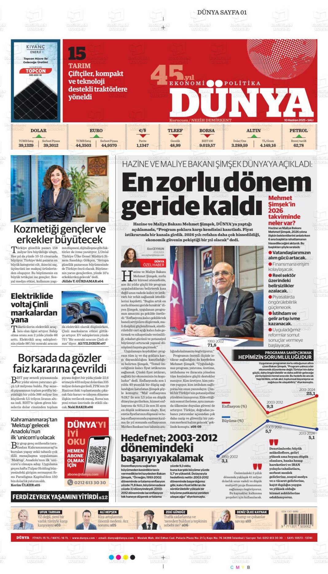 Gazetelerin ilk sayfalarında ne var? İşte 11 Haziran manşetleri... 6