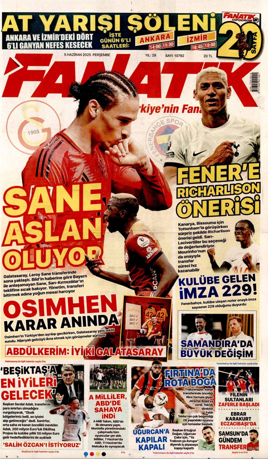 Gazeteler bugün ne yazdı? İşte 5 Haziran’ın manşetleri 17