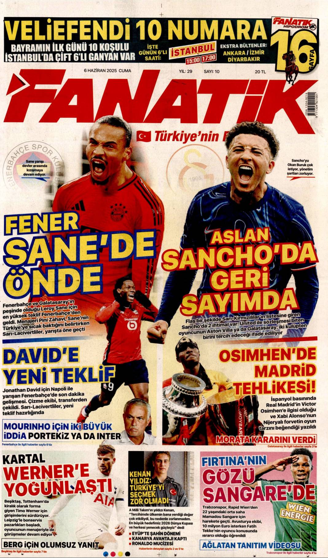 Bugün hangi gazete ne dedi? İşte 6 Haziran’ın manşetleri 12
