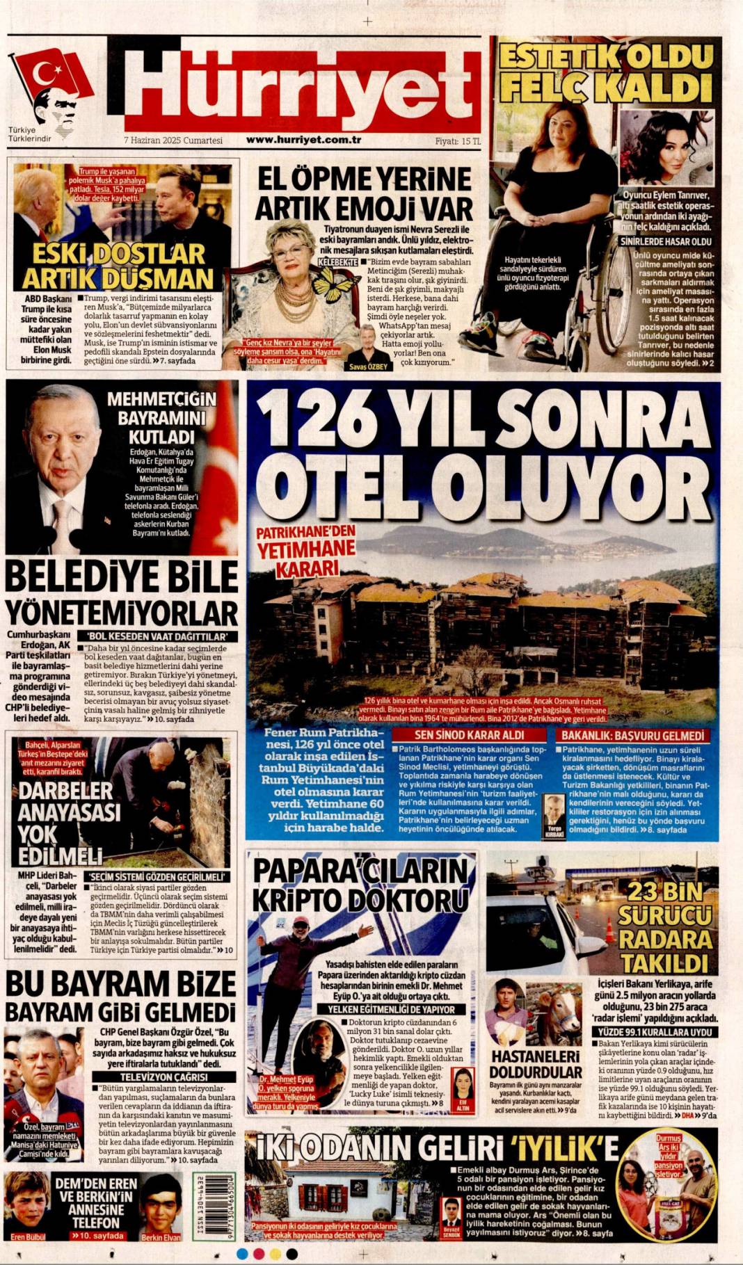 Bugün manşetlerde ne var? İşte 7 Haziran'ın dikkat çeken başlıkları 2