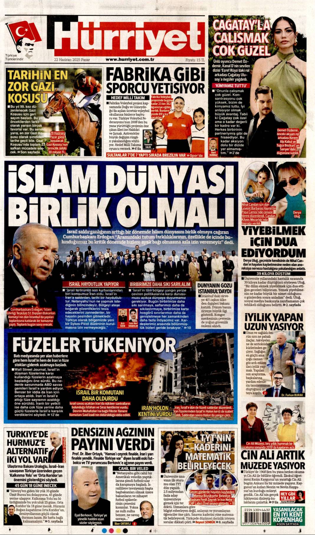 Türkiye'nin gündemi ne? İşte 22 Haziran manşetleri 15