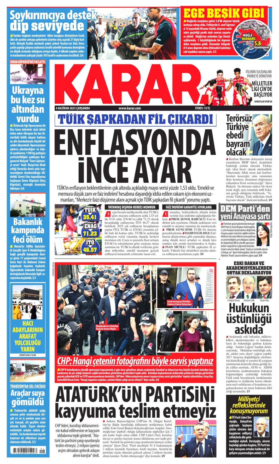 Manşetlerde bugün ne var? İşte 4 Haziran’ın gazete başlıkları 17