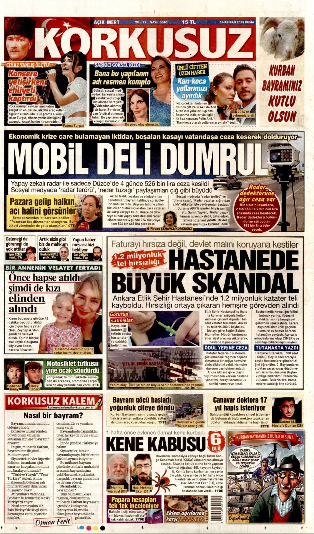 Bugün hangi gazete ne dedi? İşte 6 Haziran’ın manşetleri 18