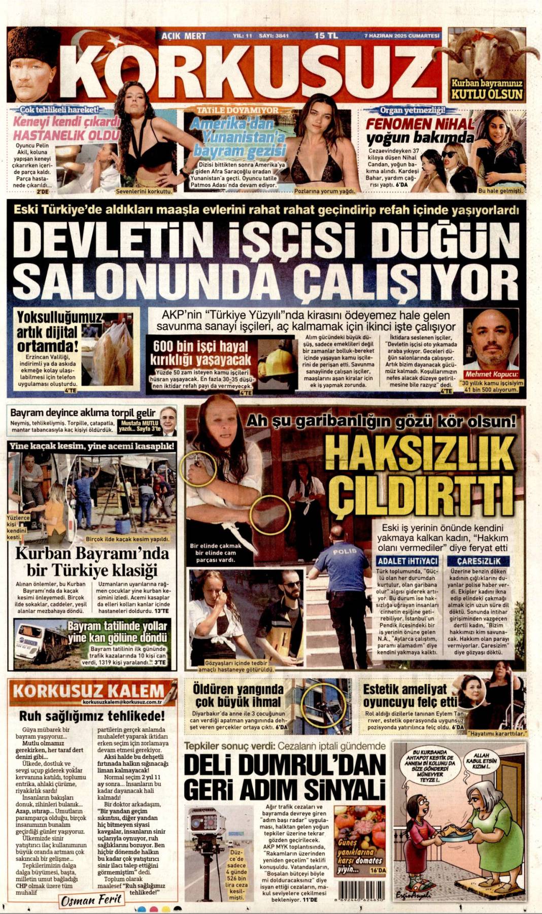 Bugün manşetlerde ne var? İşte 7 Haziran'ın dikkat çeken başlıkları 15