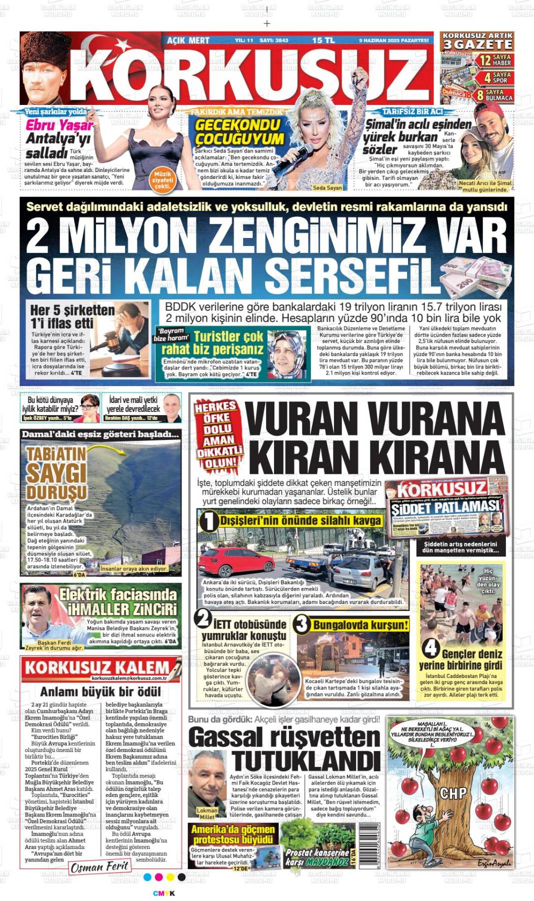 Türkiye’nin gündemi bu başlıklarda! İşte 10 Haziran gazete manşetleri... 1