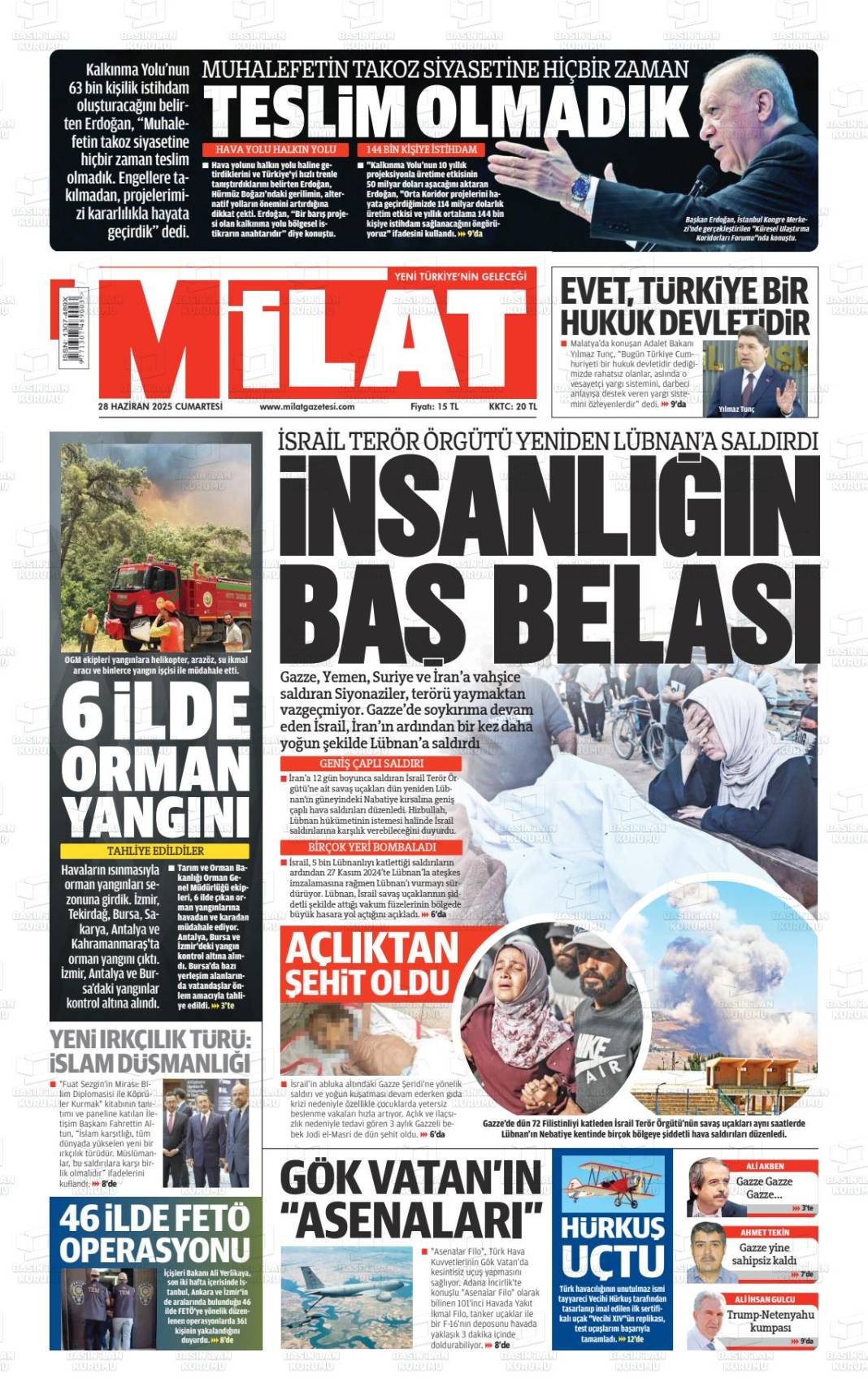 Gazeteler bugün ne yazdı? İşte manşetlerle Türkiye gündemi... 12