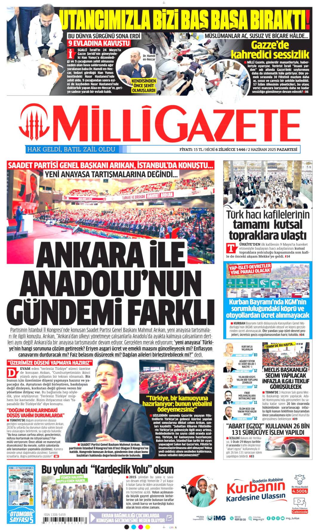 Gazeteler bugün ne yazdı? İşte 2 Haziran Pazartesi manşetleri... 18